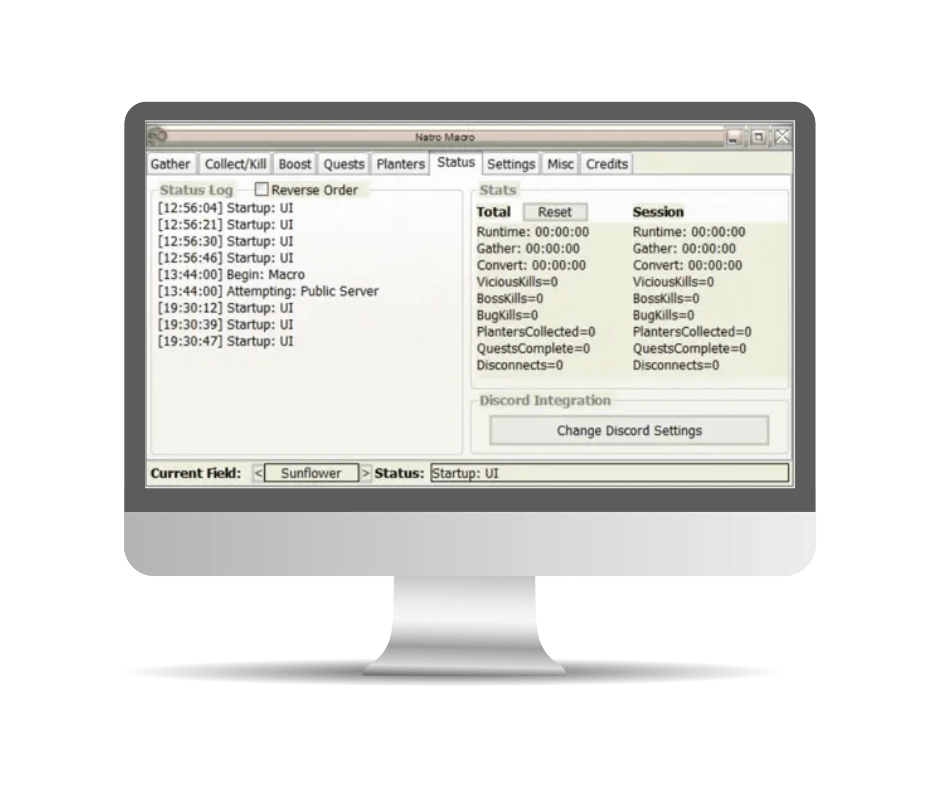 Status and Statistics Page